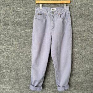 Vintage 90s NY Jeans Womens 6 Mom Easy Fit Faded Purple High Rise Tapered Denim